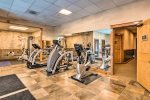 Work up a sweat in this fitness center